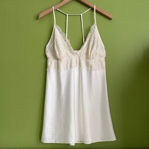 Flora By Flora Nikrooz Women Satin with Lace Chemise